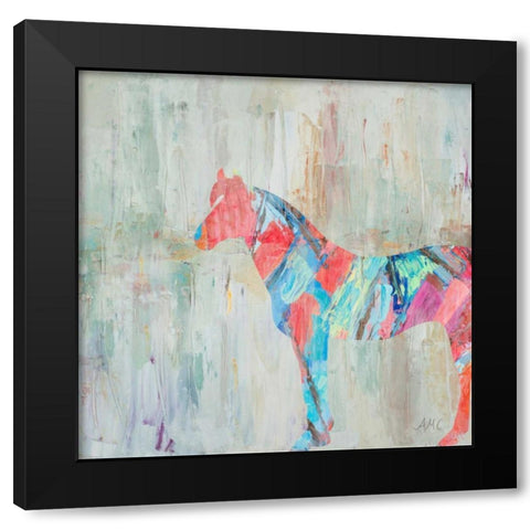 Rhizome Horse Black Modern Wood Framed Art Print by Coolick, Ann Marie