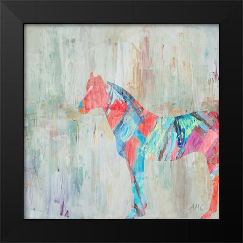 Rhizome Horse Black Modern Wood Framed Art Print by Coolick, Ann Marie