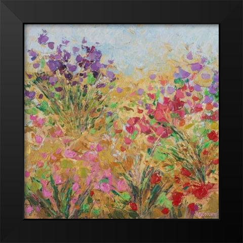 Floral Fields I Black Modern Wood Framed Art Print by Coolick, Ann Marie