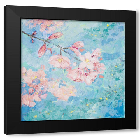 Yoshino Cherry Blossom I Black Modern Wood Framed Art Print by Coolick, Ann Marie