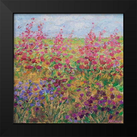 Floral Fields II Black Modern Wood Framed Art Print by Coolick, Ann Marie