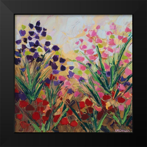 Floral Fields III Black Modern Wood Framed Art Print by Coolick, Ann Marie