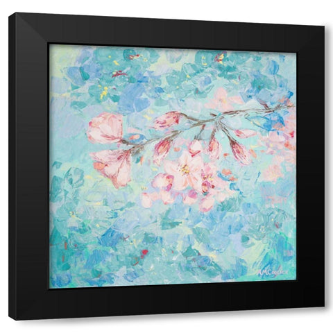 Yoshino Cherry Blossom II Black Modern Wood Framed Art Print by Coolick, Ann Marie