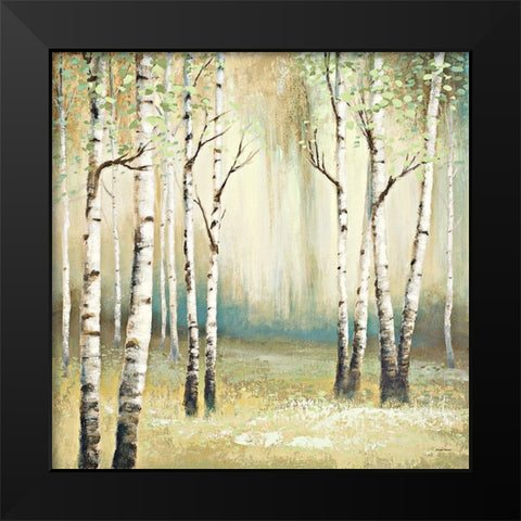 Summer Birch I Black Modern Wood Framed Art Print by Marcon, Michael