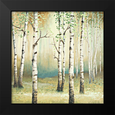 Summer Birch II Black Modern Wood Framed Art Print by Marcon, Michael