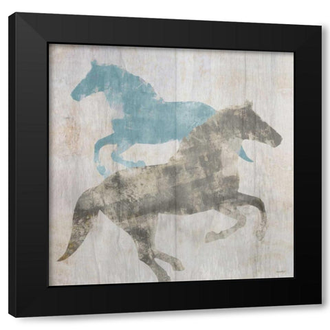 Equine I Black Modern Wood Framed Art Print with Double Matting by Meneely, Dan
