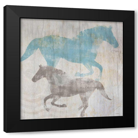 Equine II Black Modern Wood Framed Art Print by Meneely, Dan