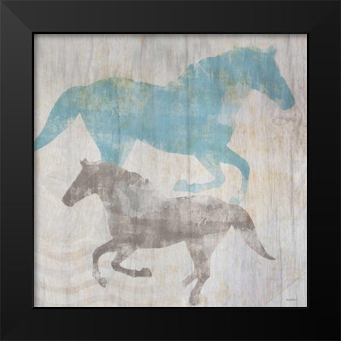 Equine II Black Modern Wood Framed Art Print by Meneely, Dan