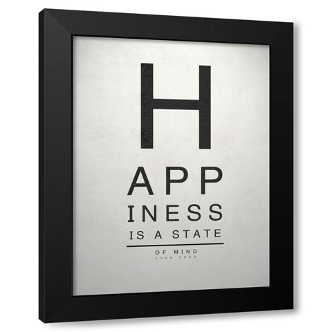 Inspirational Eye Chart I Black Modern Wood Framed Art Print with Double Matting by SD Graphics Studio