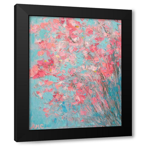 Apple Blossoms Black Modern Wood Framed Art Print by Coolick, Ann Marie