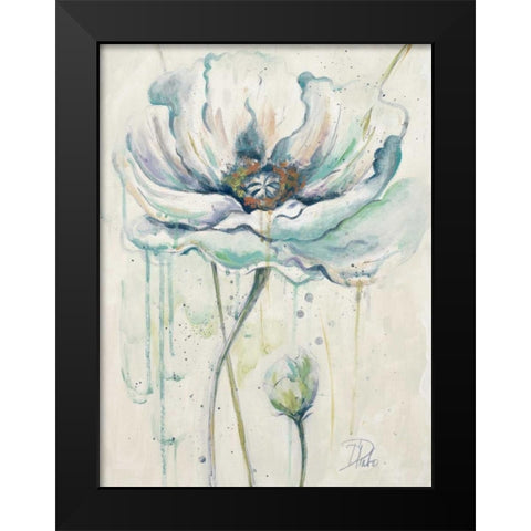 Fresh Poppies II Black Modern Wood Framed Art Print by Pinto, Patricia