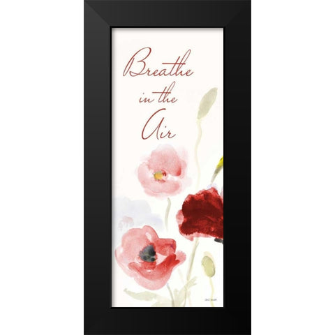 Breathe in the Air Black Modern Wood Framed Art Print by Loreth, Lanie