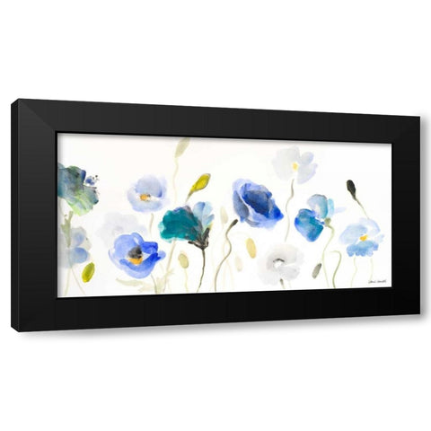 Poppy Line up Black Modern Wood Framed Art Print by Loreth, Lanie