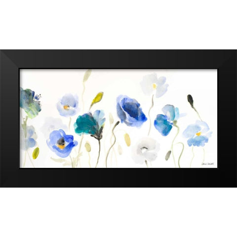 Poppy Line up Black Modern Wood Framed Art Print by Loreth, Lanie