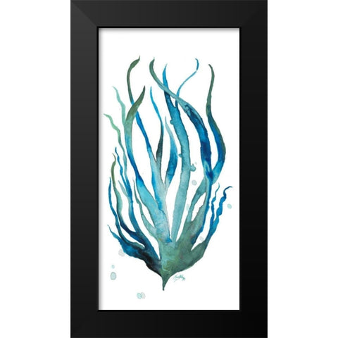 Aqua Creatures III Black Modern Wood Framed Art Print by Medley, Elizabeth