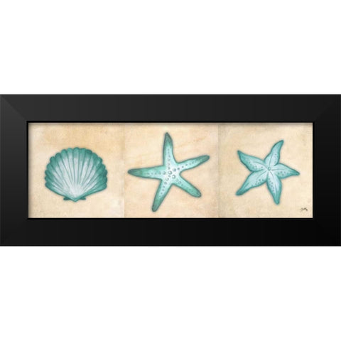 Shells I Black Modern Wood Framed Art Print by Medley, Elizabeth