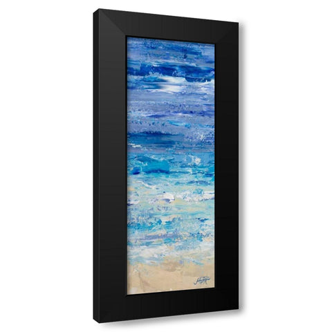 Oceans in Abstract Panel II Black Modern Wood Framed Art Print with Double Matting by DeRice, Julie