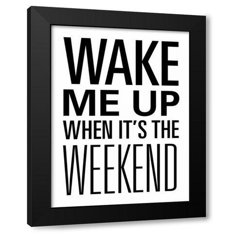 Weekend Desserts I Black Modern Wood Framed Art Print with Double Matting by SD Graphics Studio