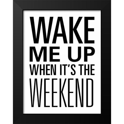 Weekend Desserts I Black Modern Wood Framed Art Print by SD Graphics Studio