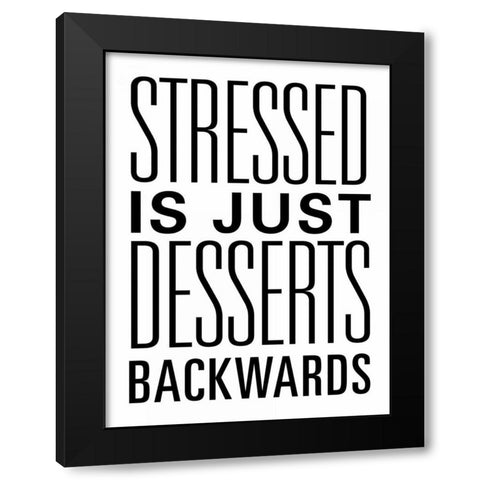 Weekend Desserts II Black Modern Wood Framed Art Print with Double Matting by SD Graphics Studio