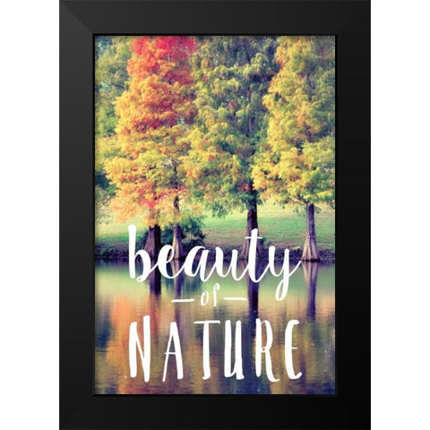 Beauty Of Nature Black Modern Wood Framed Art Print by Peck, Gail