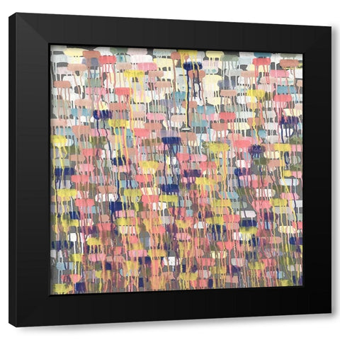 Down Came The Rain Black Modern Wood Framed Art Print by Peck, Gail