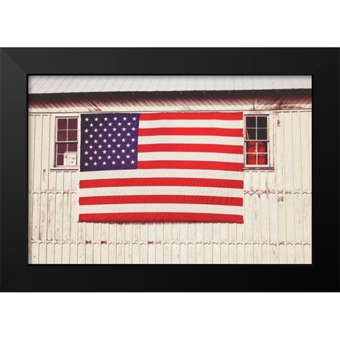 American Barn Black Modern Wood Framed Art Print by Peck, Gail