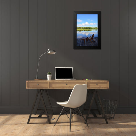 September Afternoon Black Modern Wood Framed Art Print by Peck, Gail