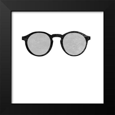 Cool Glasses Black Modern Wood Framed Art Print by SD Graphics Studio