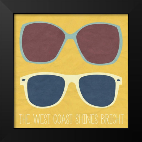 West Coast II Black Modern Wood Framed Art Print by Studio, SD Graphics