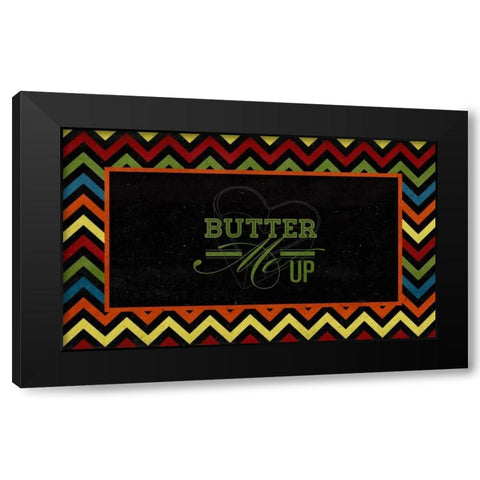 Butter Me Up Black Modern Wood Framed Art Print by Studio, Sd Graphics