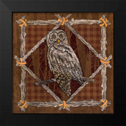 Elements of Nature I Black Modern Wood Framed Art Print by Baliko, Linda