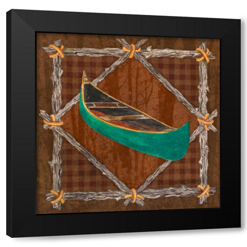 Elements of Nature IV Black Modern Wood Framed Art Print with Double Matting by Baliko, Linda