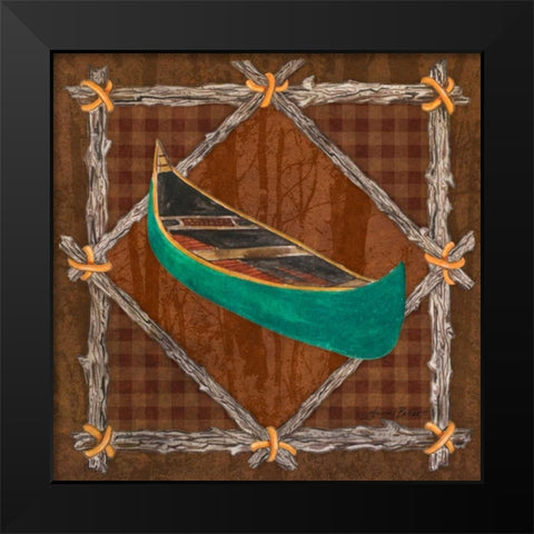 Elements of Nature IV Black Modern Wood Framed Art Print by Baliko, Linda