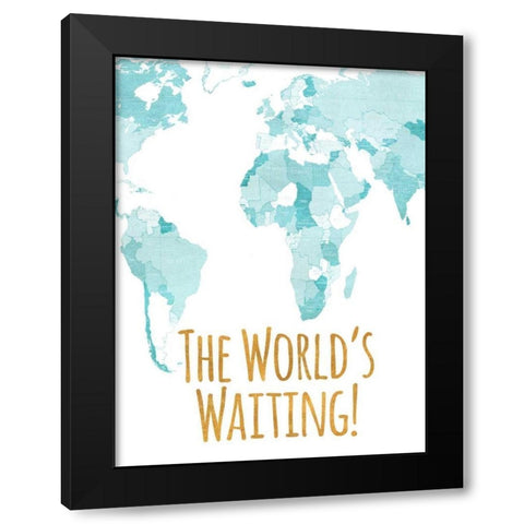 The Worlds Waiting Black Modern Wood Framed Art Print with Double Matting by Studio, Sd Graphics