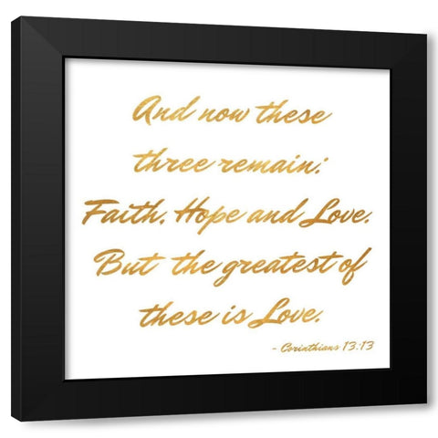 Three Remain Black Modern Wood Framed Art Print with Double Matting by Studio, Sd Graphics