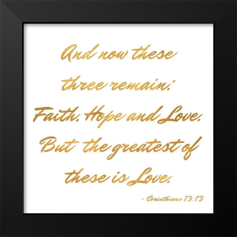 Three Remain Black Modern Wood Framed Art Print by Studio, Sd Graphics