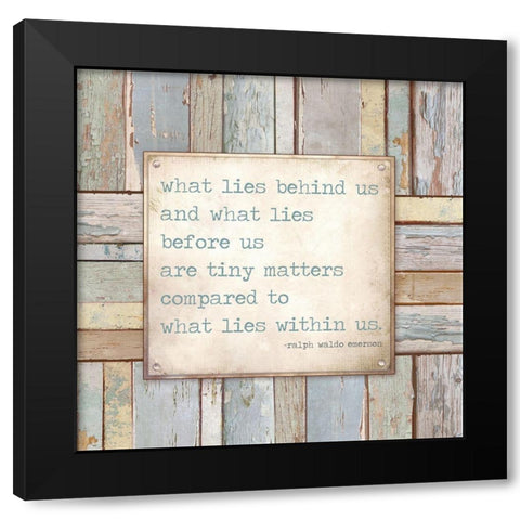 Tiny Matters Black Modern Wood Framed Art Print with Double Matting by Medley, Elizabeth