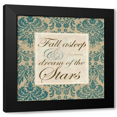 Fall Asleep and Dream of the Stars Black Modern Wood Framed Art Print with Double Matting by Medley, Elizabeth