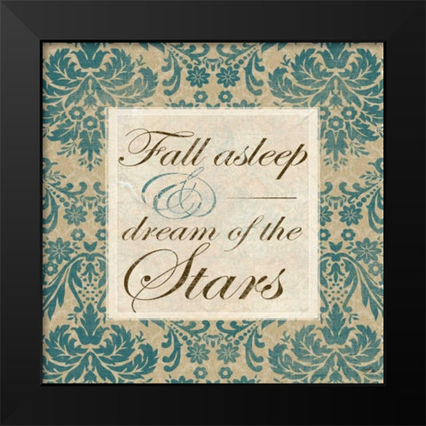 Fall Asleep and Dream of the Stars Black Modern Wood Framed Art Print by Medley, Elizabeth