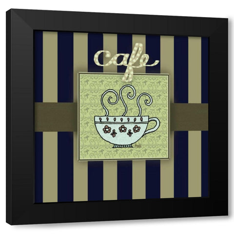Tea Art II Black Modern Wood Framed Art Print by Metz, Andi
