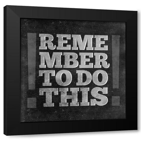Productive Day Border I Black Modern Wood Framed Art Print with Double Matting by Sundance Studio