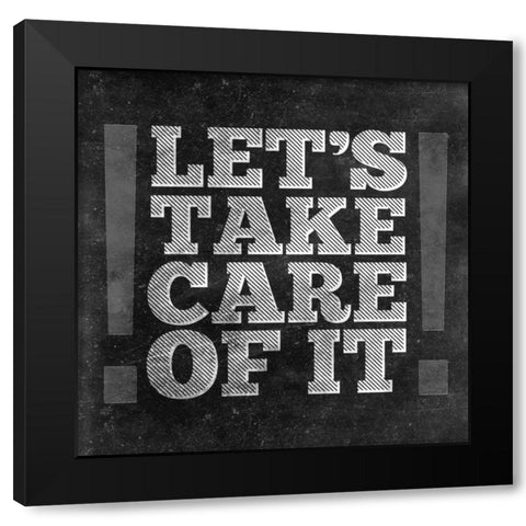 Productive Day Border II Black Modern Wood Framed Art Print by Sundance Studio