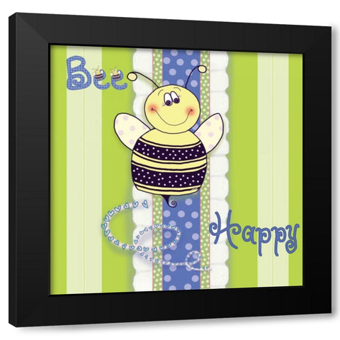 Bee I Black Modern Wood Framed Art Print by Metz, Andi