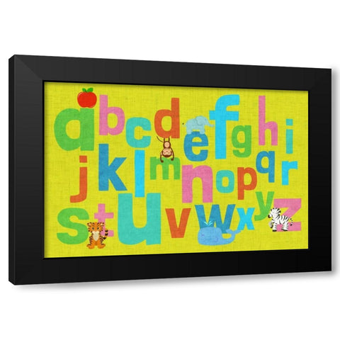 Alphabet of Colors II Black Modern Wood Framed Art Print with Double Matting by Studio, Sd Graphics
