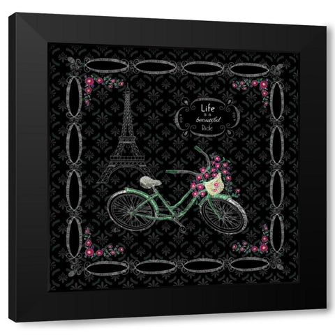 Parisian Tour I Black Modern Wood Framed Art Print by Metz, Andi
