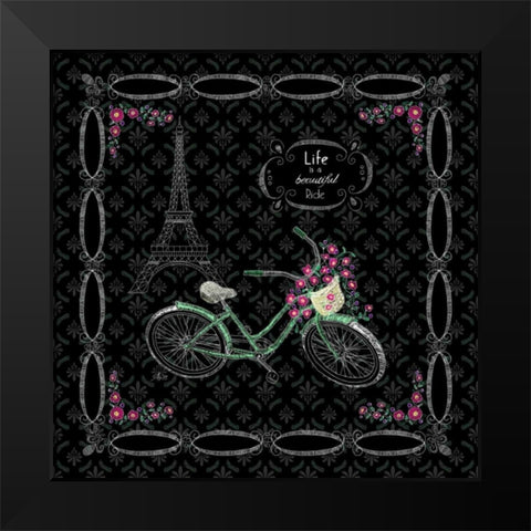 Parisian Tour I Black Modern Wood Framed Art Print by Metz, Andi