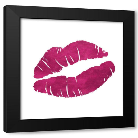 Romantic Pink Icon Black Modern Wood Framed Art Print with Double Matting by Studio, Sd Graphics