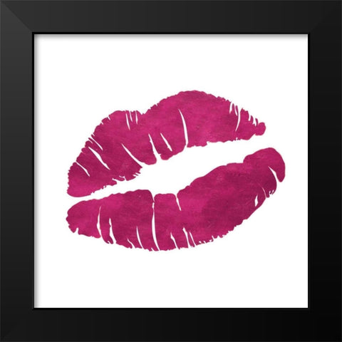 Romantic Pink Icon Black Modern Wood Framed Art Print by Studio, Sd Graphics