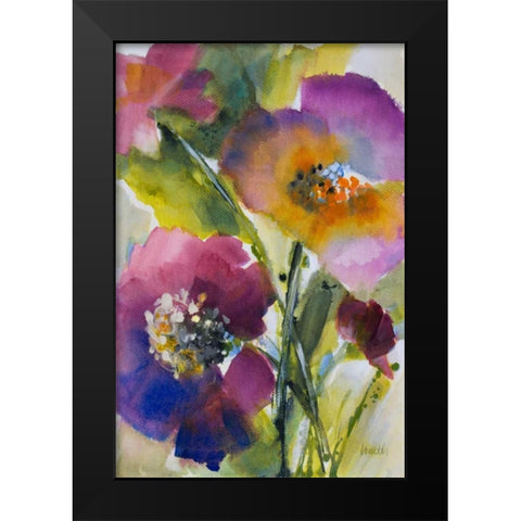 Violetti II Black Modern Wood Framed Art Print by Loreth, Lanie